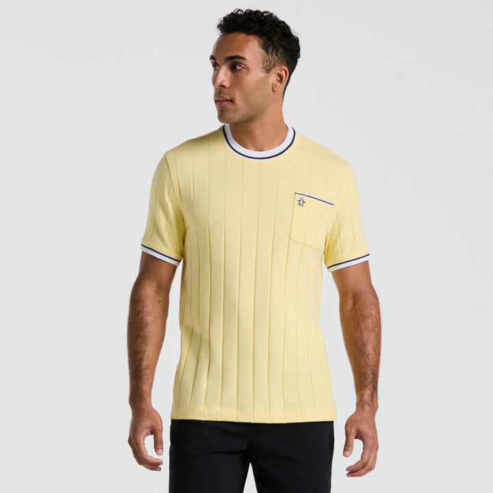 Playera De Algodón Ribbed Tipped