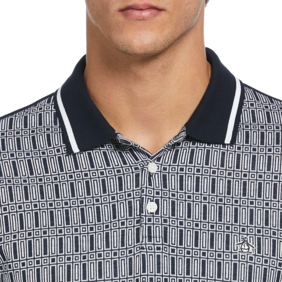 Polo Con Jacquard Frontal Interlock