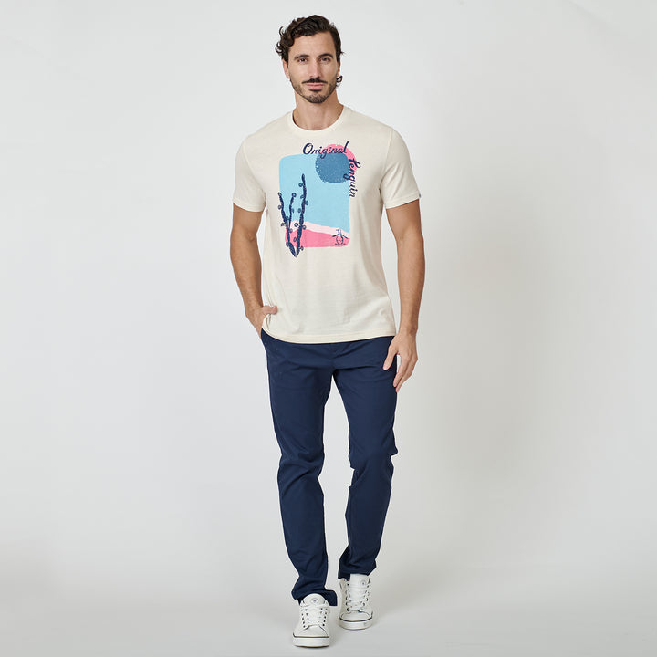 Playera De Algodón Con Estampado De Cactus