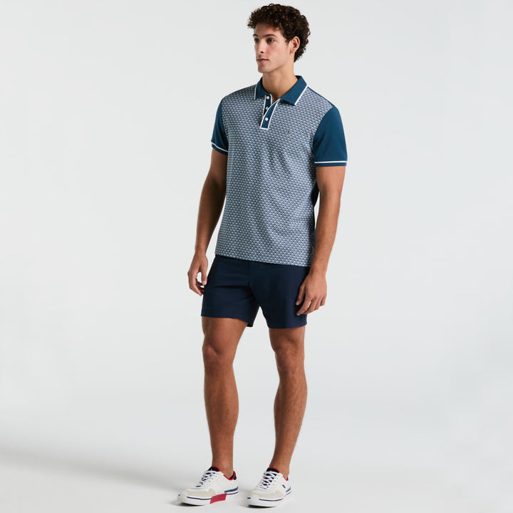 Polo Con Interlock Delantero De Jacquard Con Diamantes