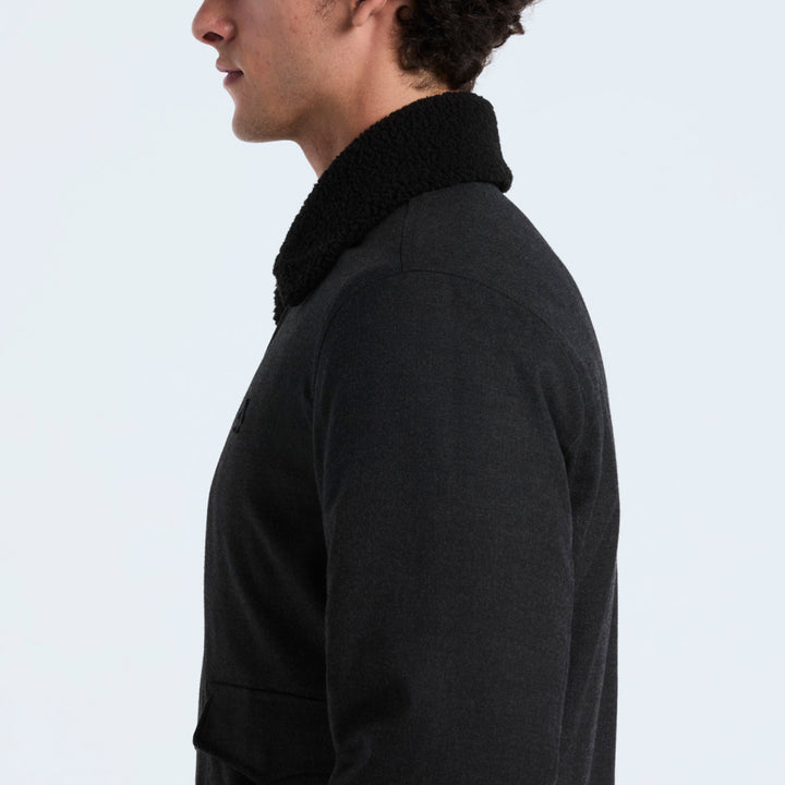 Chamarra Bomber Faux Con Cuello Mandala
