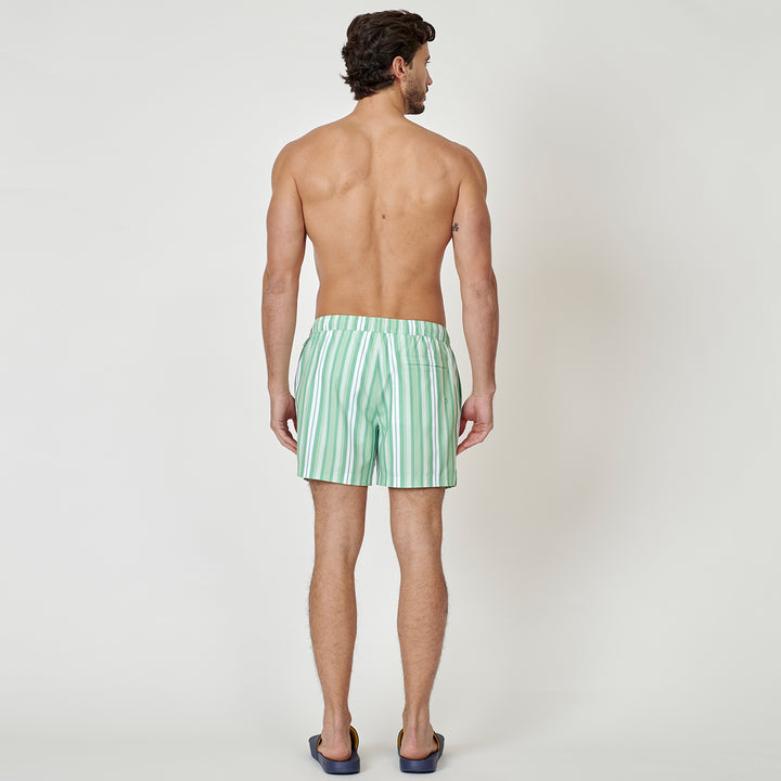 Traje De Baño Full Print Rayas