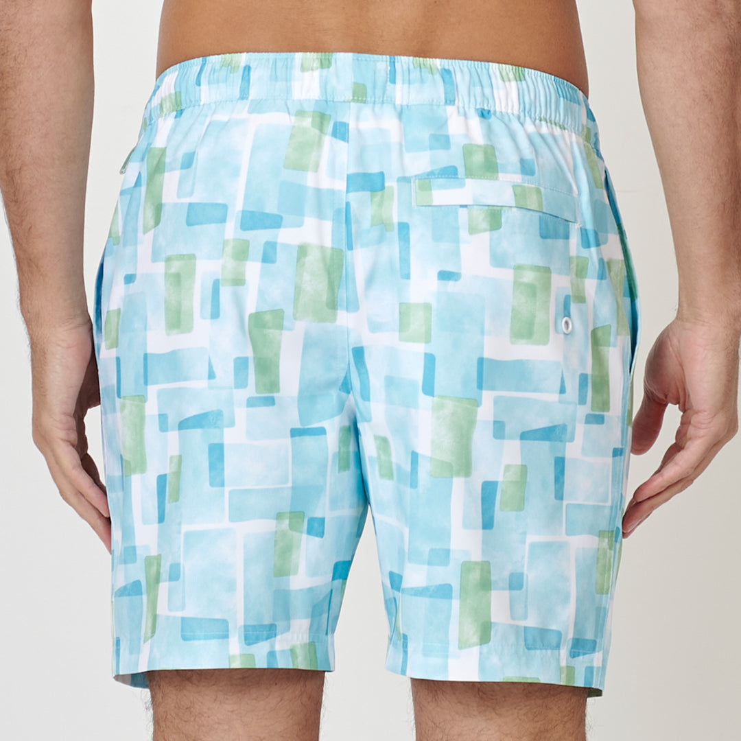 Traje De Baño Full Print Retro Geo