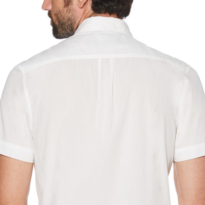 Camisa Manga Corta Básica Popelina Stretch