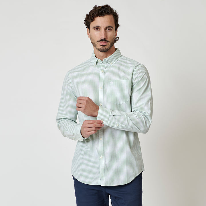 Camisa Manga Larga Gingham