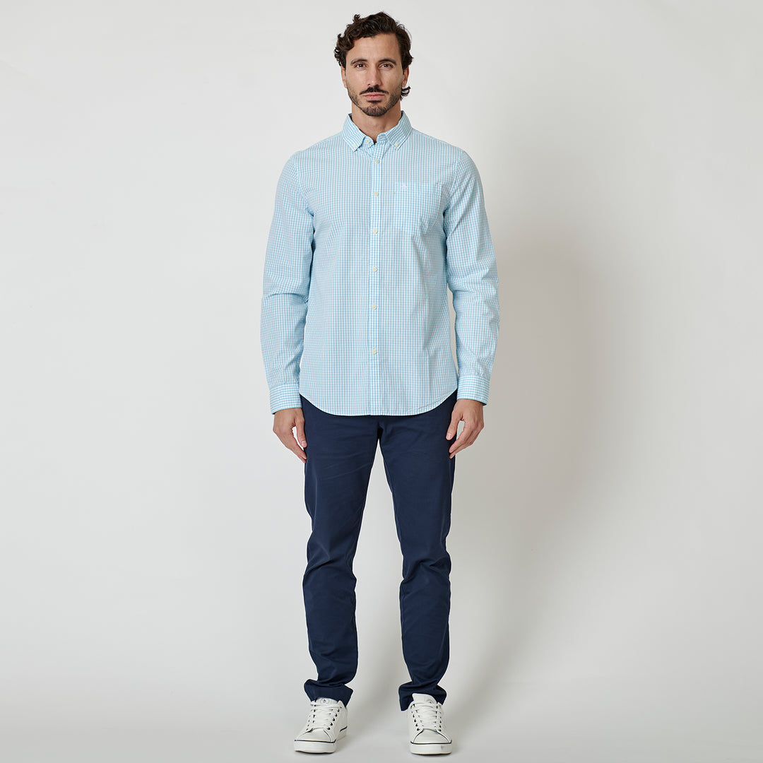 Camisa Manga Larga Gingham