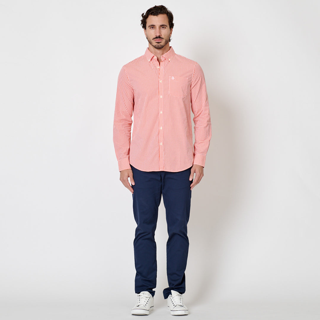 Camisa Manga Larga Gingham