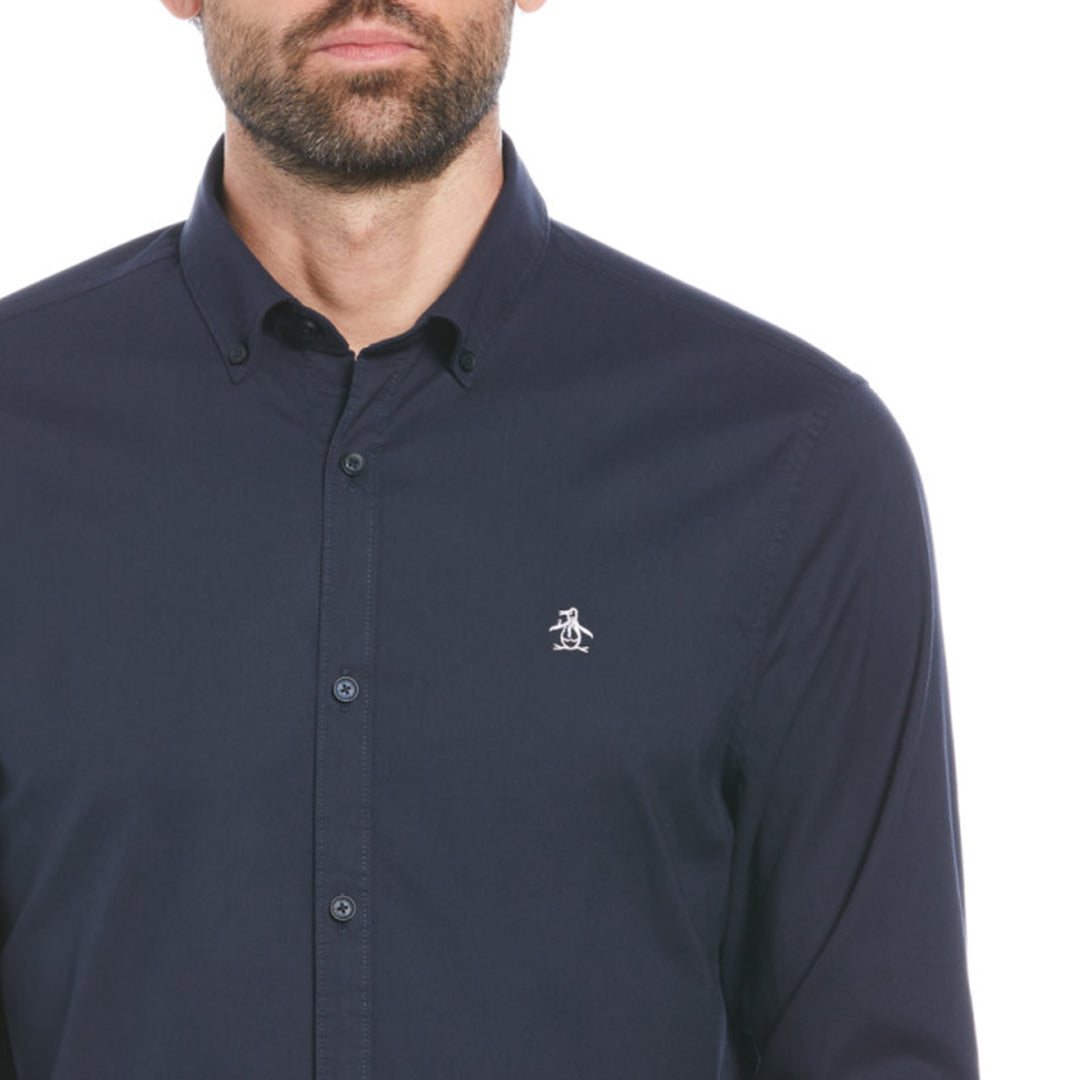 Camisa Manga Larga Oxford Stretch