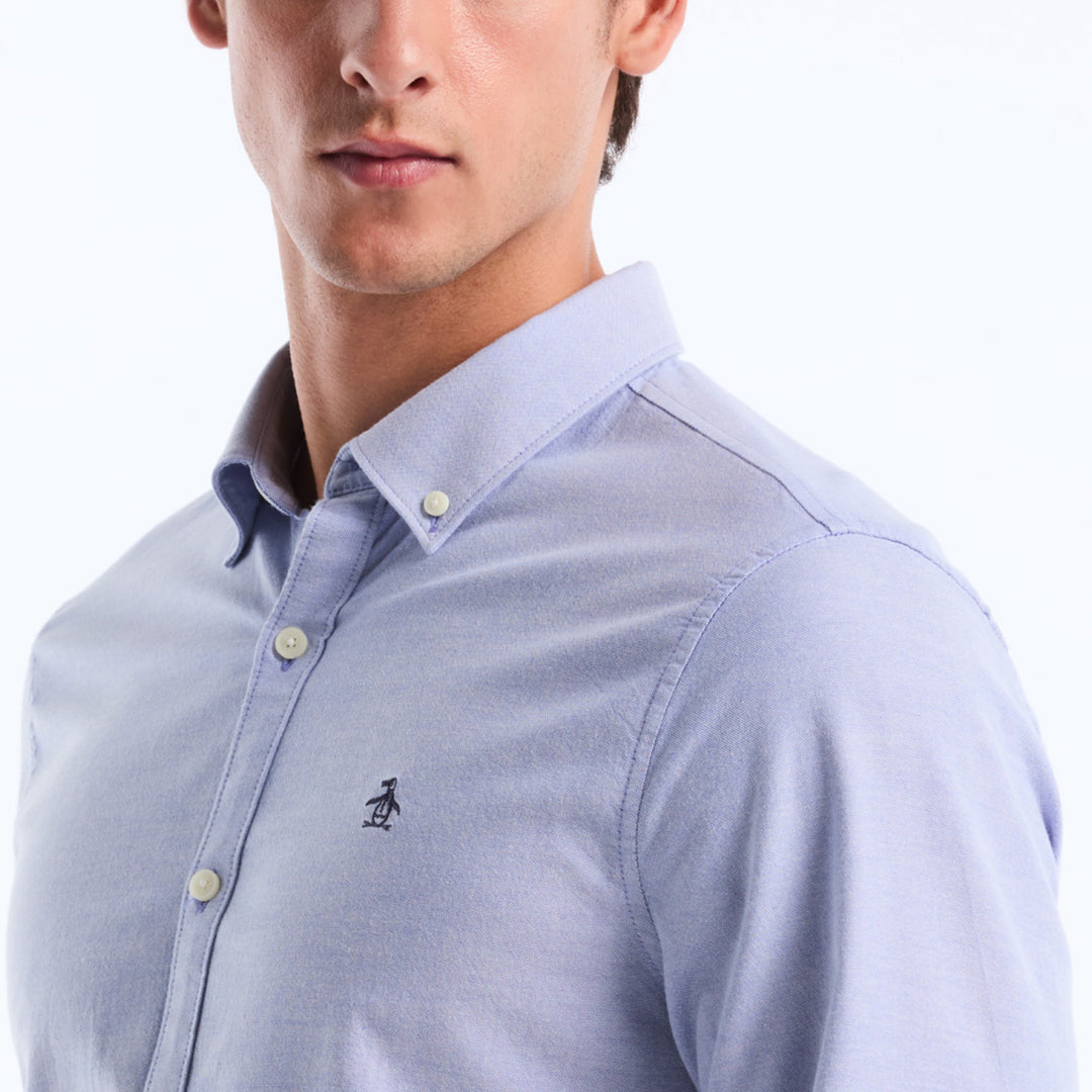 Camisa Manga Larga Oxford Stretch