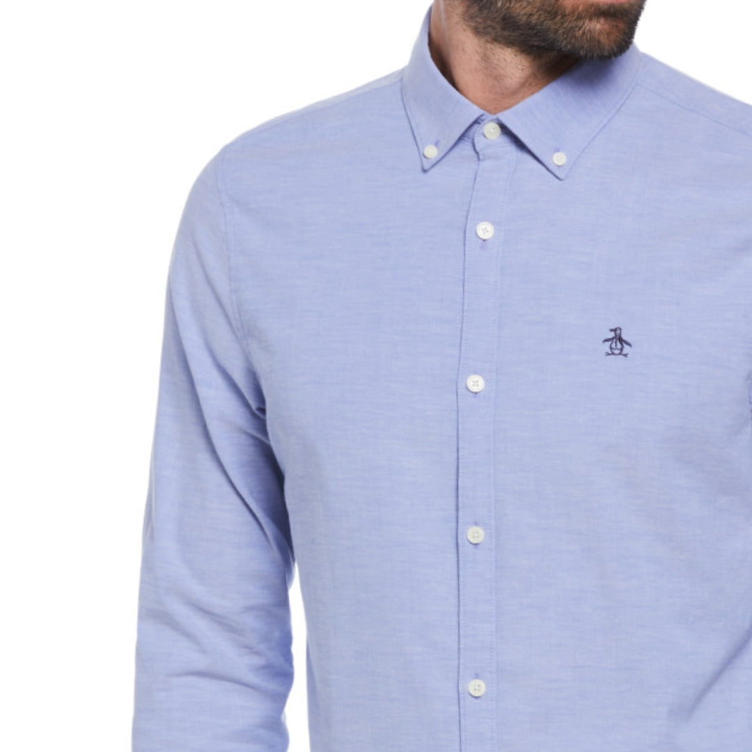 Camisa Manga Larga Oxford Stretch
