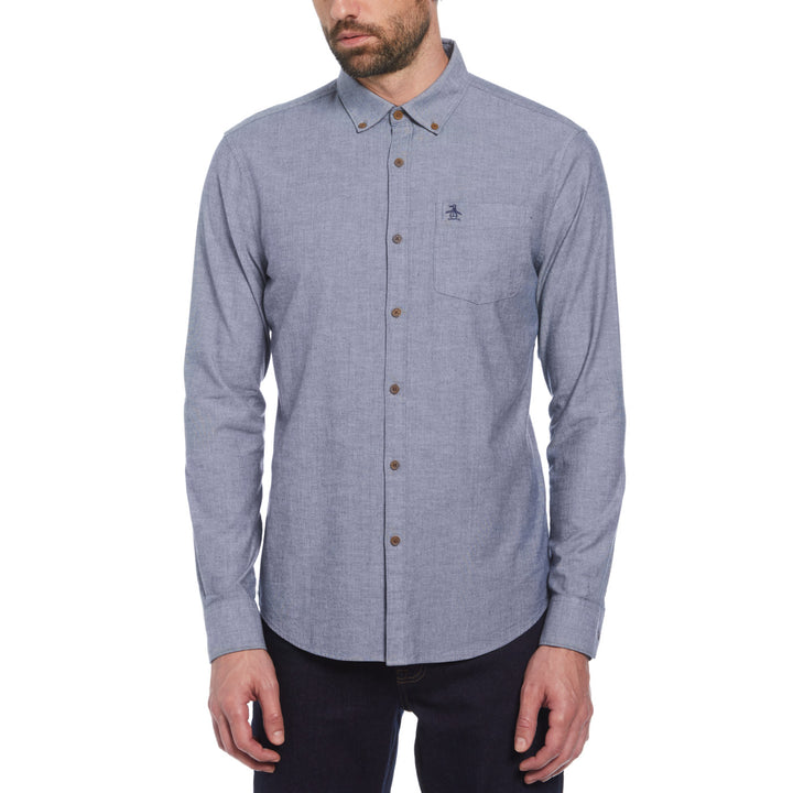 Camisa Manga Larga Stretch Chambray