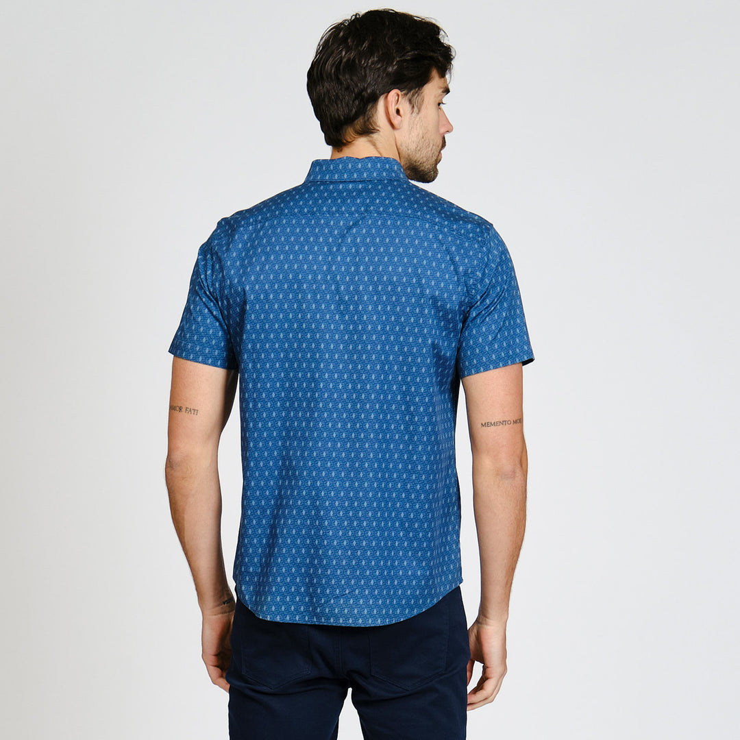 Camisa Manga Corta A Puntos