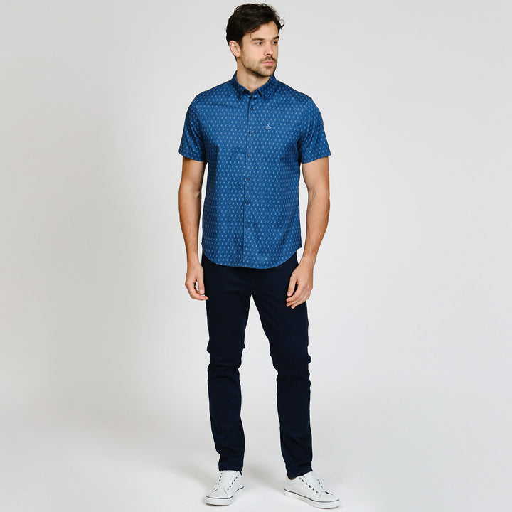 Camisa Manga Corta A Puntos