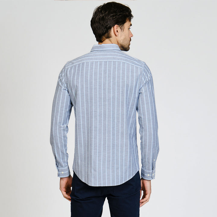 Camisa Manga Larga Oxford A Rayas