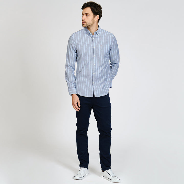 Camisa Manga Larga Oxford A Rayas