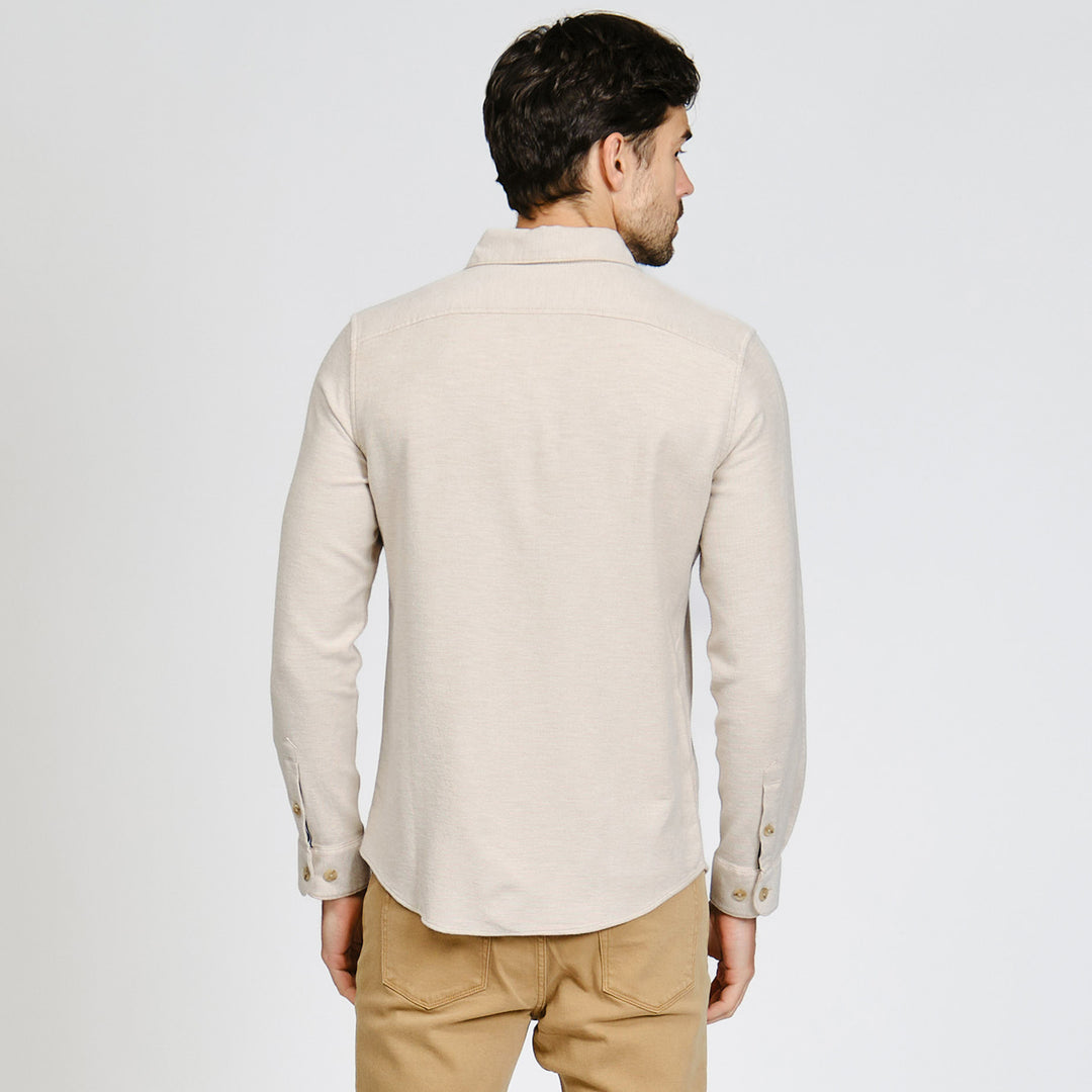 Camisa Manga Larga Con Tejido Doble