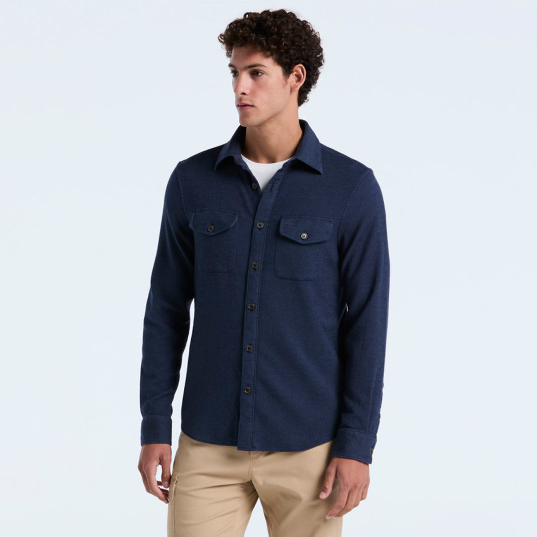 Camisa Manga Larga Con Tejido Doble