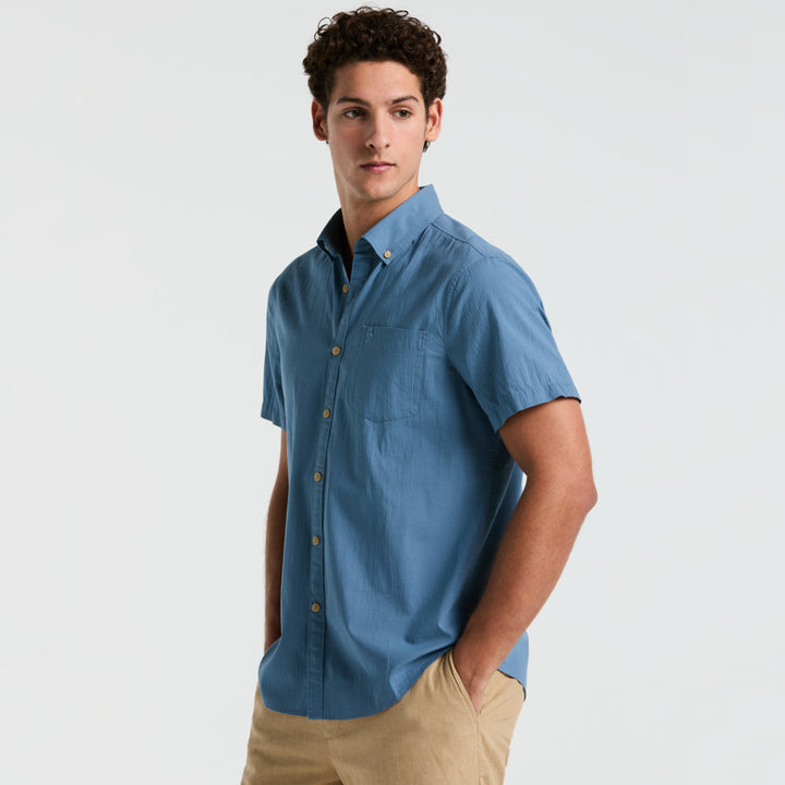 Camisa Manga Corta De Algodón