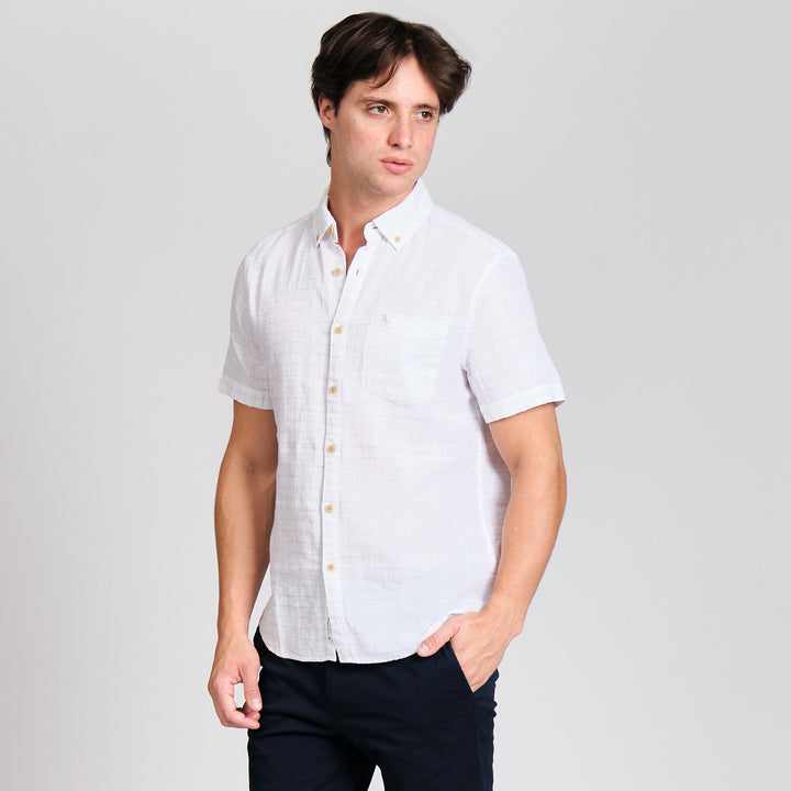 Camisa Manga Corta De Algodón