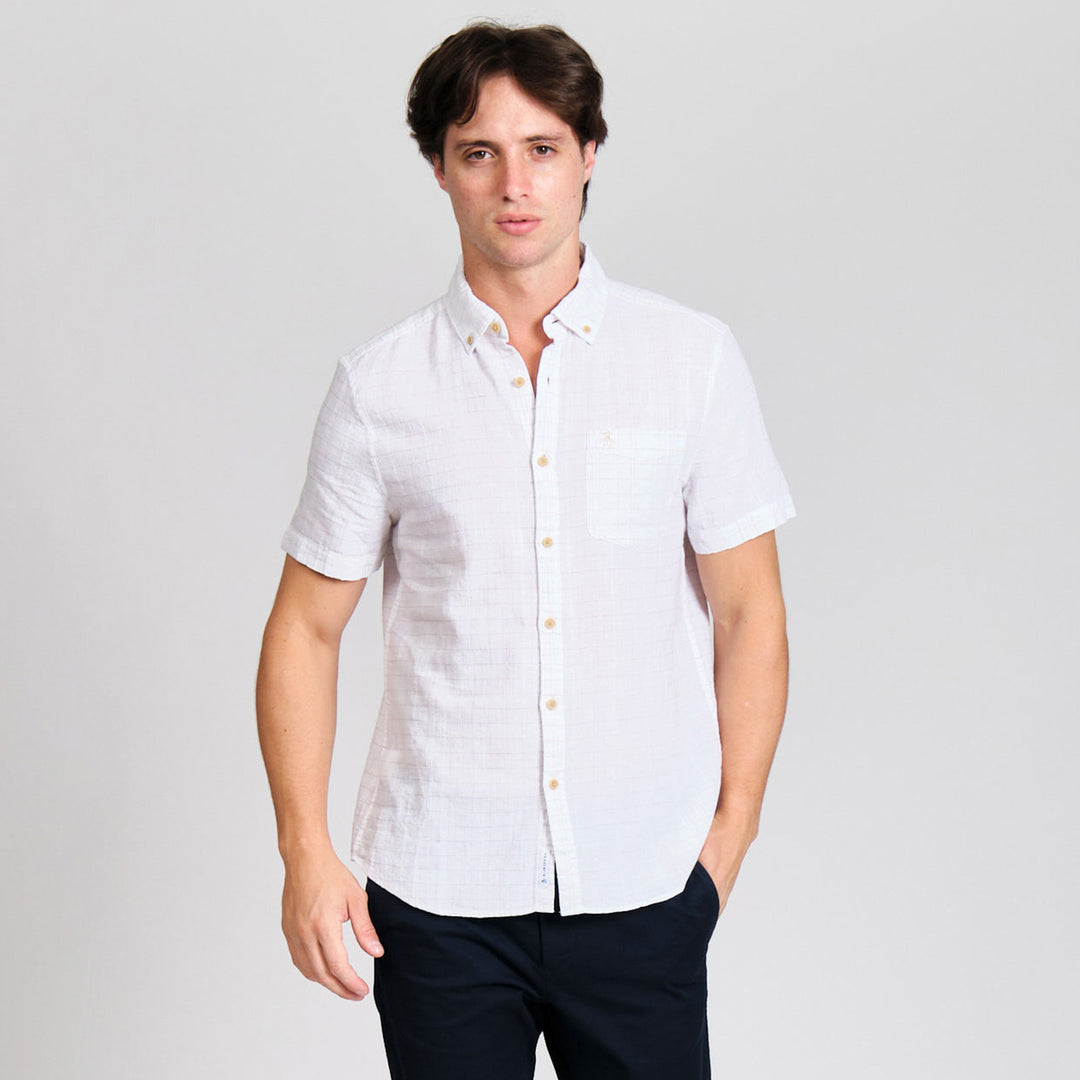 Camisa Manga Corta De Algodón