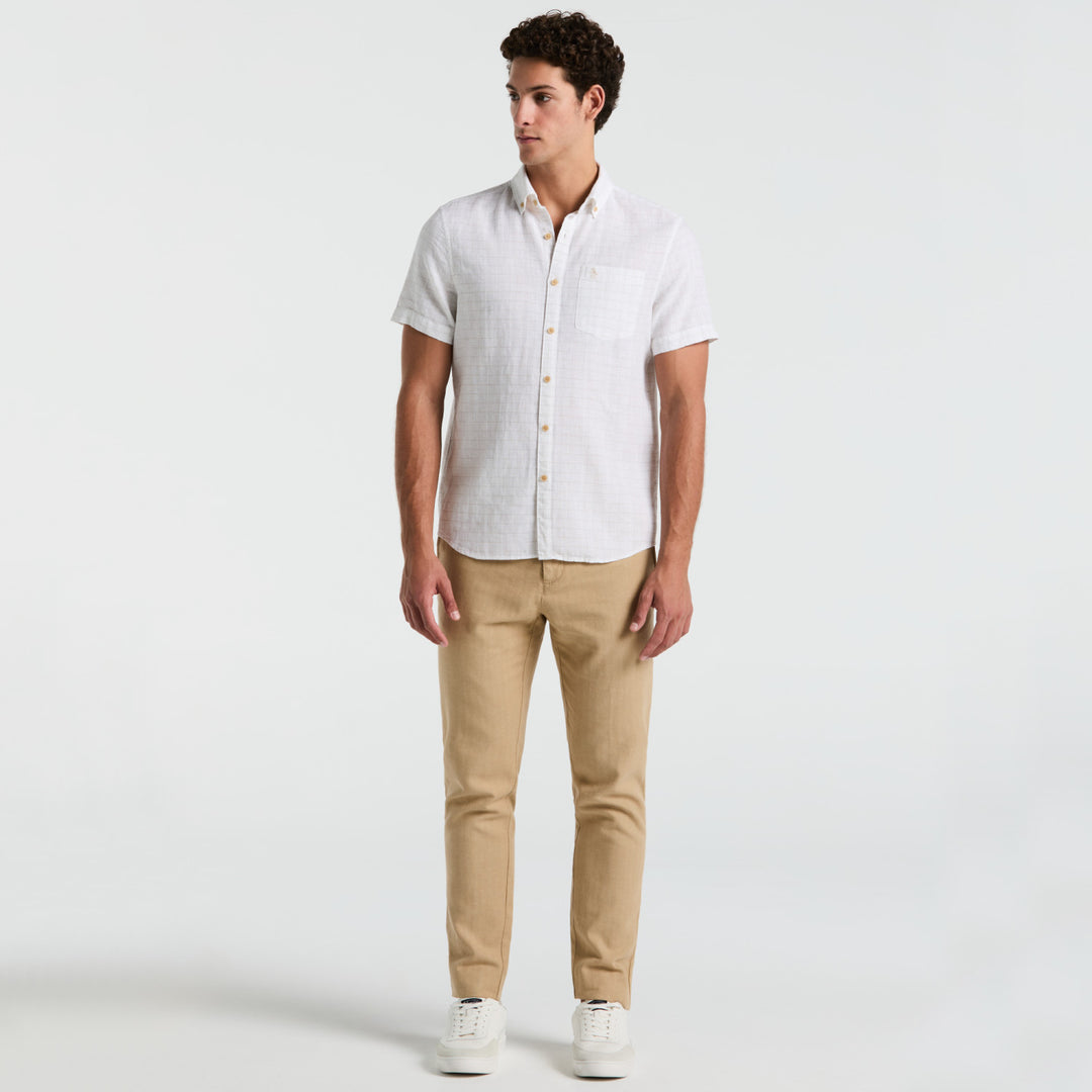 Camisa Manga Corta Cuadriculada