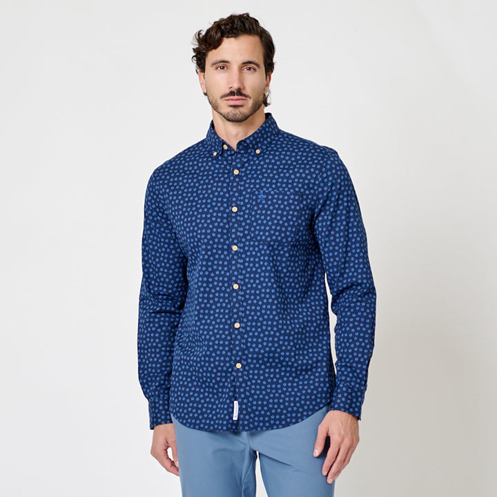 Camisa Manga Larga Stretch Floral