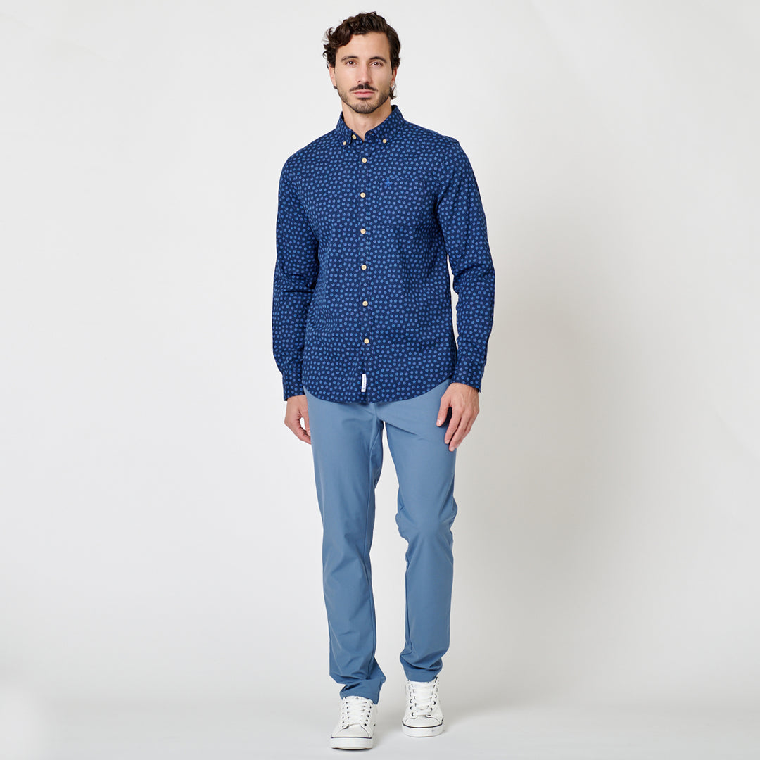 Camisa Manga Larga Stretch Floral