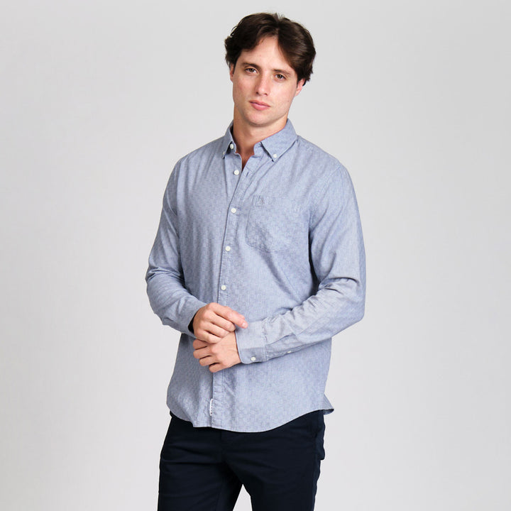 Camisa Manga Larga De Algodón