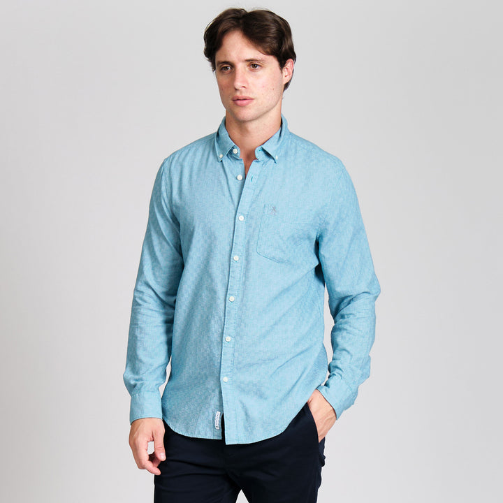 Camisa Manga Larga De Algodón
