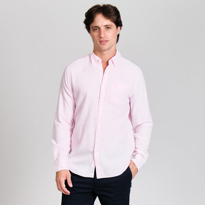 Camisa Manga Larga De Algodón