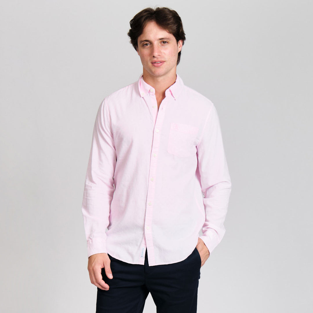 Camisa Manga Larga De Algodón