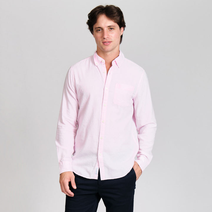 Camisa Manga Larga De Algodón