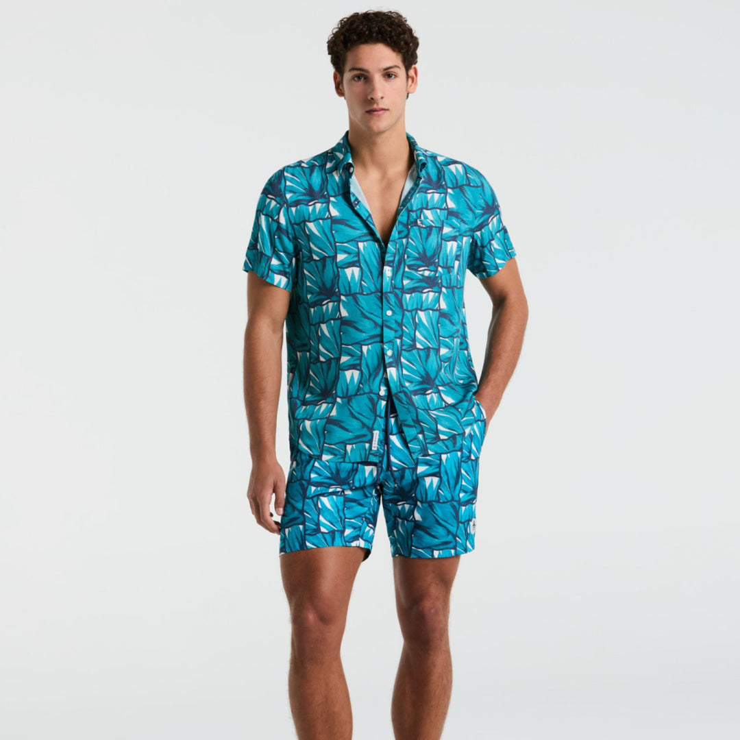 Camisa Manga Corta Azulejos De Agave