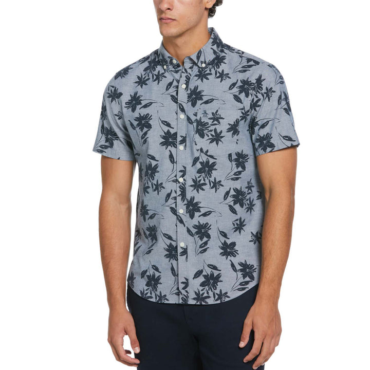 Camisa De Manga Corta Con Estampado Floral