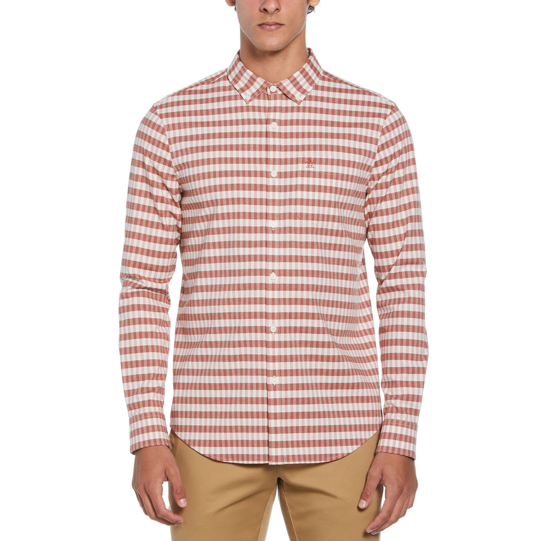 Camisa De Manga Larga Stretch En Tartan - Original Penguin México