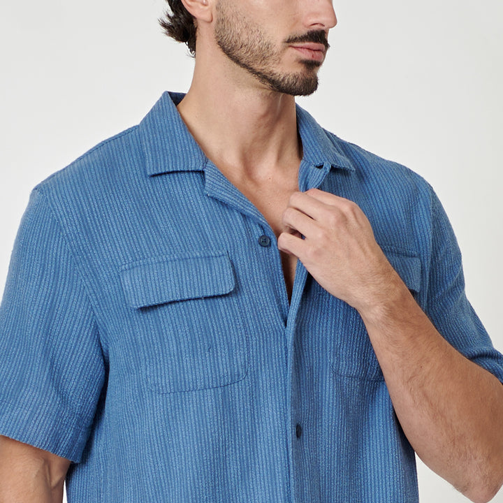 Camisa Manga Corta De Algodón Camp