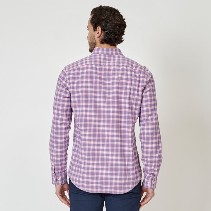 Camisa Manga Larga Eco Cambray A Cuadros