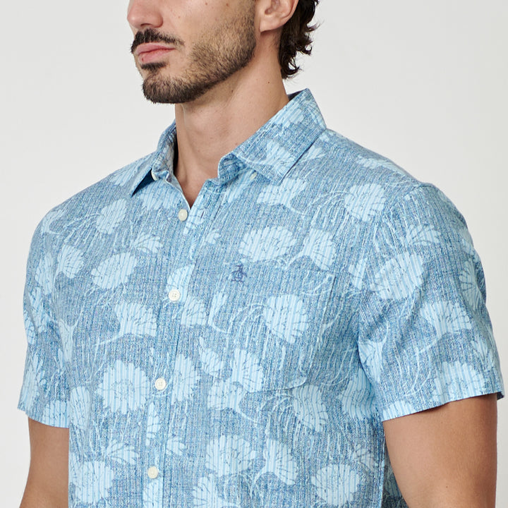 Camisa Manga Corta Eco Cambray Full Print Floral