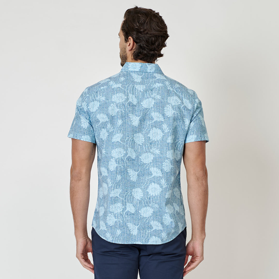 Camisa Manga Corta Eco Cambray Full Print Floral