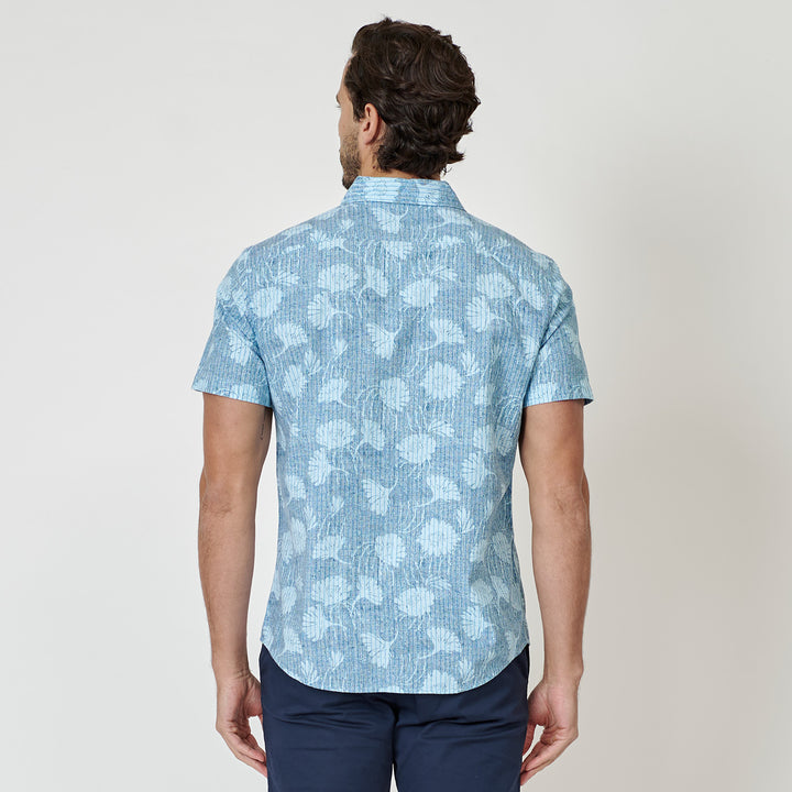 Camisa Manga Corta Eco Cambray Full Print Floral