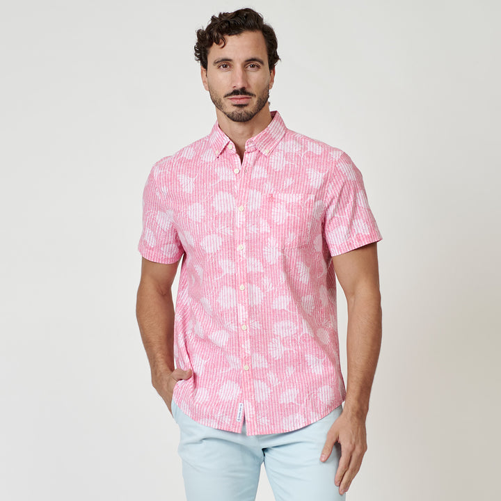 Camisa Manga Corta Eco Cambray Full Print Floral