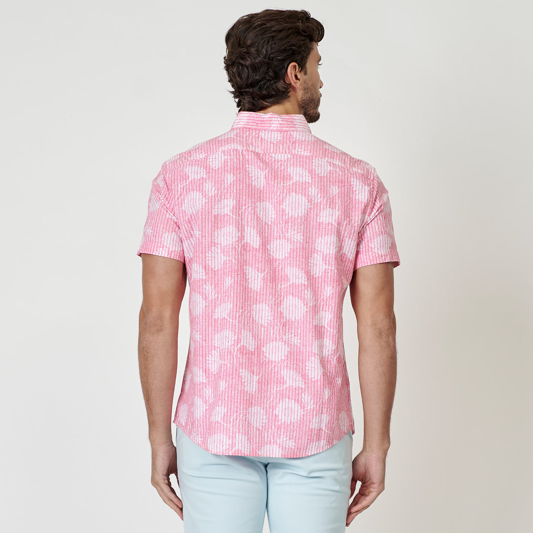 Camisa Manga Corta Eco Cambray Full Print Floral