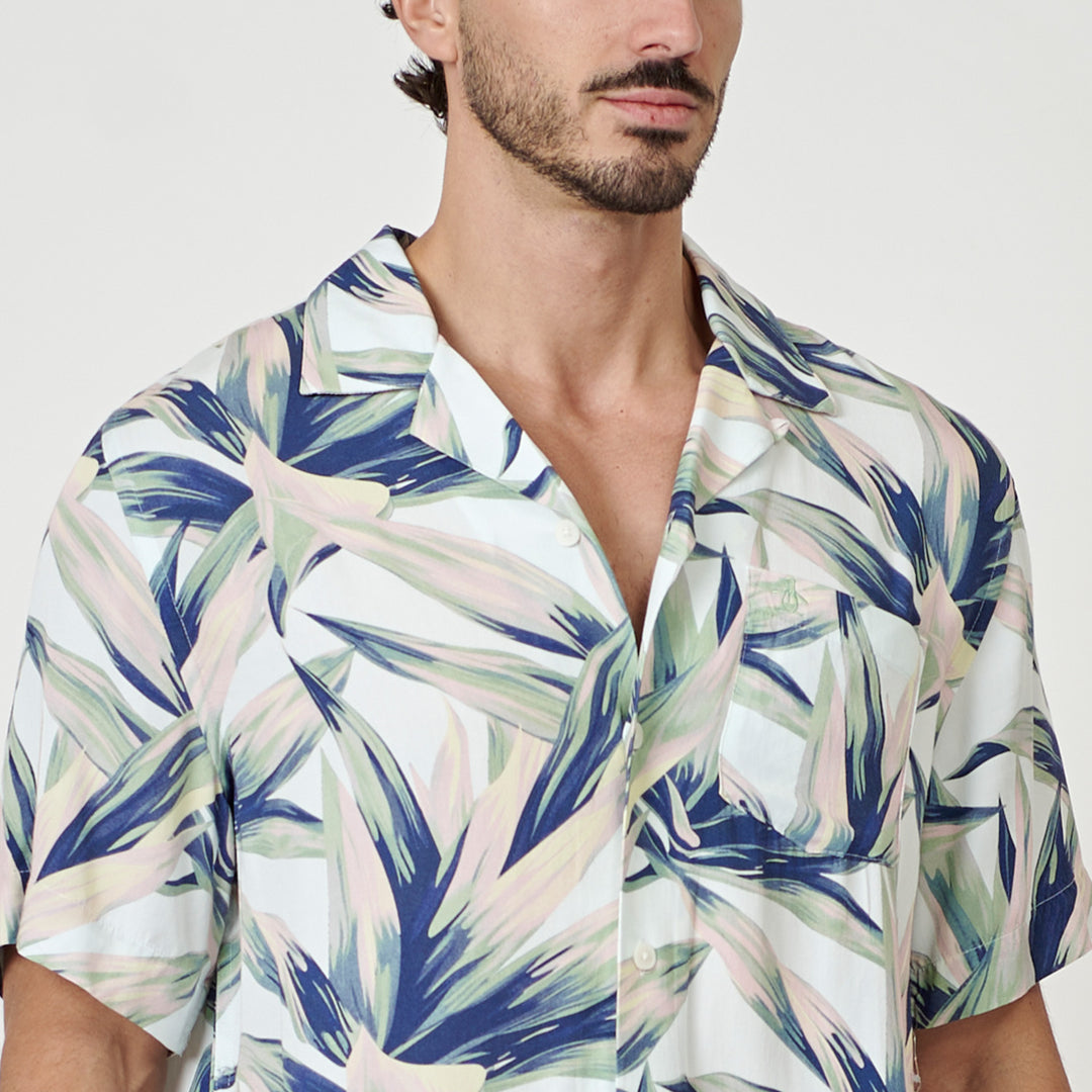 Camisa Manga Corta Soft Camp Full Print Suculentas