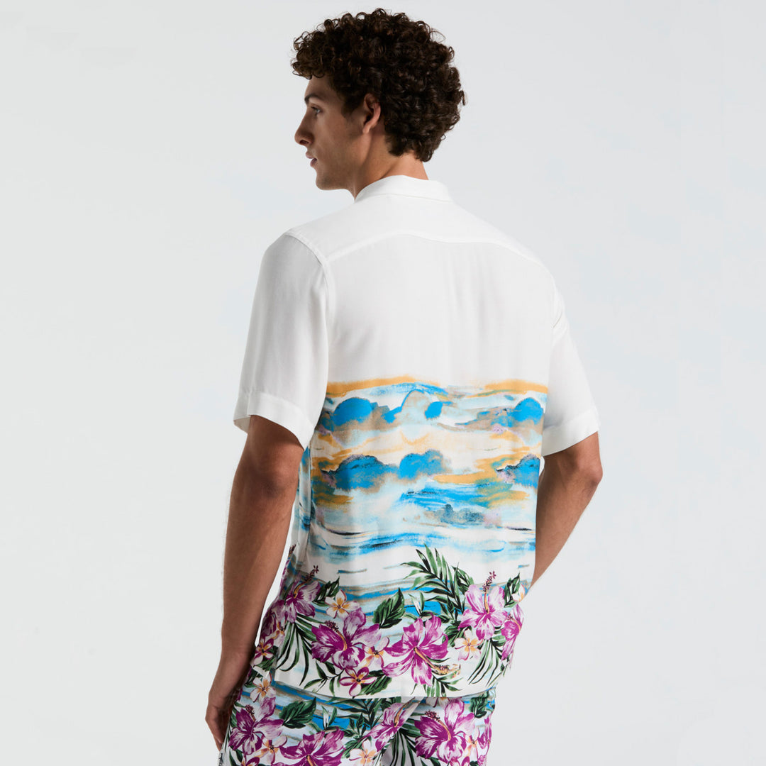Camisa Manga Corta En Viscosa Hibiscus - Original Penguin México