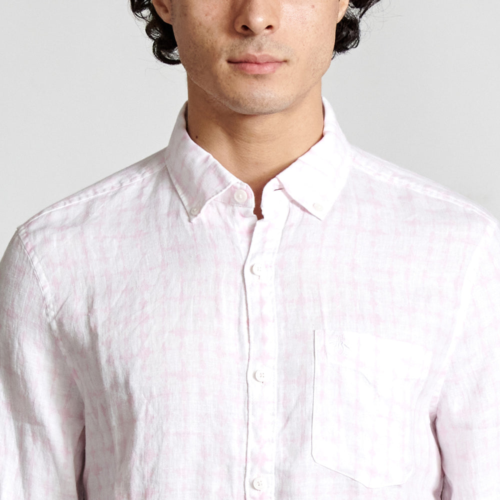 Camisa De Manga Larga Watercolor Geo - Original Penguin México