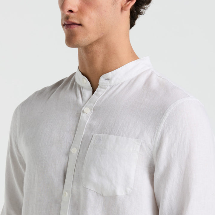 Camisa Manga Larga Cuello Mao
