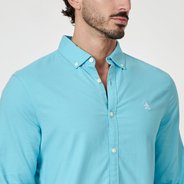 Camisa Manga Larga Oxford Stretch