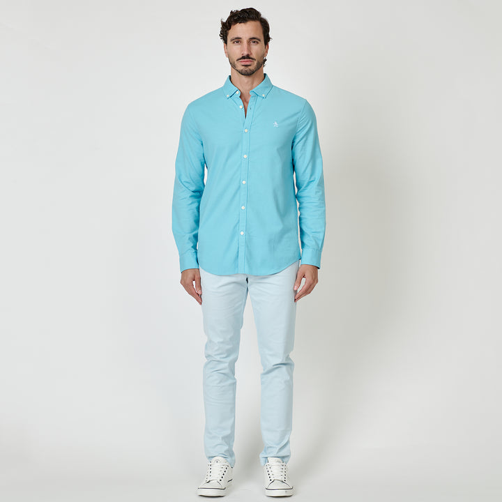 Camisa Manga Larga Oxford Stretch