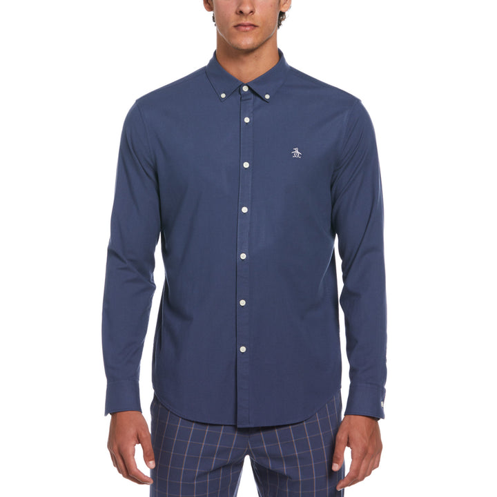 Camisa Manga Larga Oxford Stretch