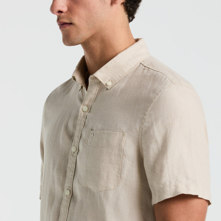 Camisa Manga Corta 100% Lino